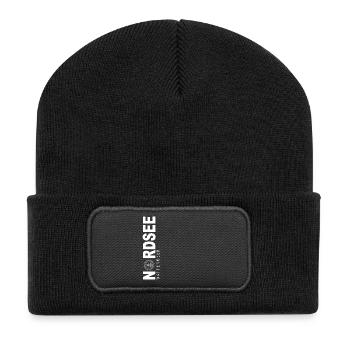 Nordsee - Recycelte Patch Beanie - Schwarz - Vorne