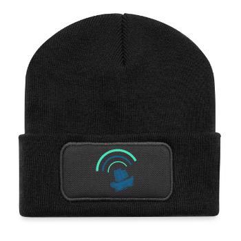 Segelboot Norddeutschland Seemann Matrose Kapitän - Recycelte Patch Beanie - Schwarz - Vorne