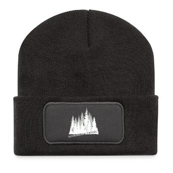 Schwarzwaldmädel - Recycelte Patch Beanie - Dunkelgrau - Vorne