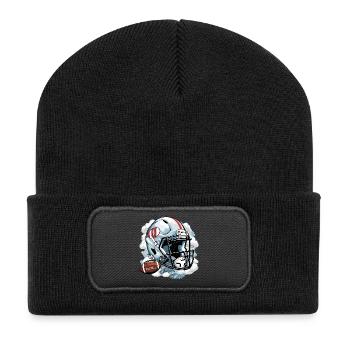Football américain - Beanie recyclé à patch - noir - Devant