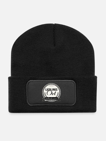 Lieblingsort Kellenhusen - Recycelte Patch Beanie - Schwarz