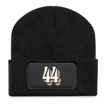 T-Shirt rétro Vintage numéro 44 quarante-quatre - Beanie recyclé à patch - noir - Devant