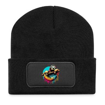 Paresse - Beanie recyclé à patch - noir - Devant