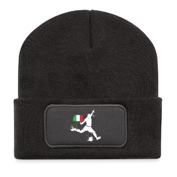 Football Team Italy Player Blast - Recycled Patch Beanie - dark grey - Front
