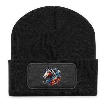 Horse - Recycled Patch Beanie - black - Front