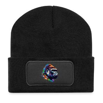 Gorilla - Recycled Patch Beanie - black - Front