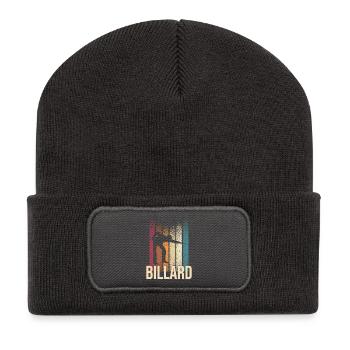 Billard - Recycelte Patch Beanie - Dunkelgrau - Vorne