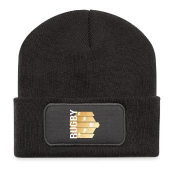 Rugby - Recycelte Patch Beanie - Dunkelgrau - Vorne