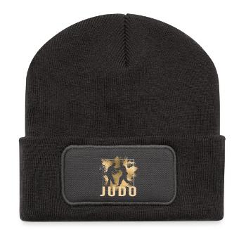 Judo - Recycelte Patch Beanie - Dunkelgrau - Vorne