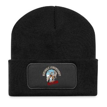 Vertikale Leidenschaft - Recycelte Patch Beanie - Schwarz - Vorne