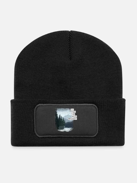 Our faith can move mountains ^ - Recycelte Patch Beanie - Schwarz