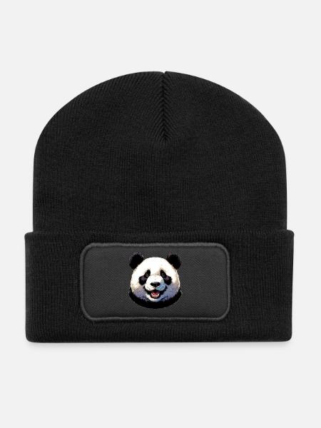 Panda - Recycled Patch Beanie - black