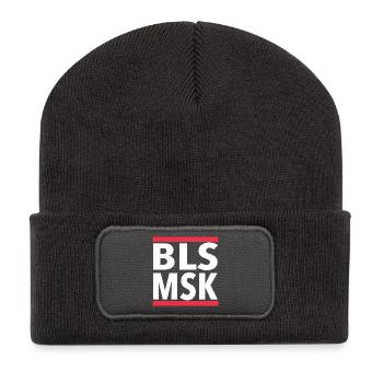 BLSMSK - Recycelte Patch Beanie - Dunkelgrau - Vorne