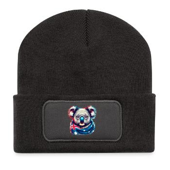 Koala - Recycled Patch Beanie - dark grey - Front