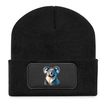 Koala - Recycled Patch Beanie - black - Front