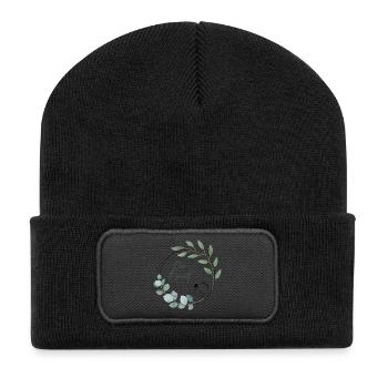 Enterrement de vie de jeune fille Mariage Ivy Circle Vintage - Beanie recyclé à patch - noir - Devant