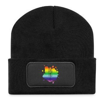 Attrape-rêve multicolore - Beanie recyclé à patch - noir - Devant