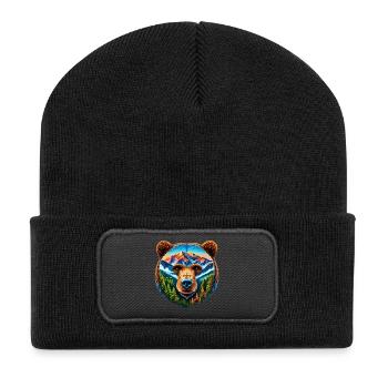 Bear - Recycled Patch Beanie - black - Front
