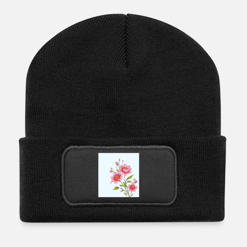 Flower - Recycled Patch Beanie - black