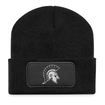 Spartanischer Krieger - Recycelte Patch Beanie - Schwarz - Vorne