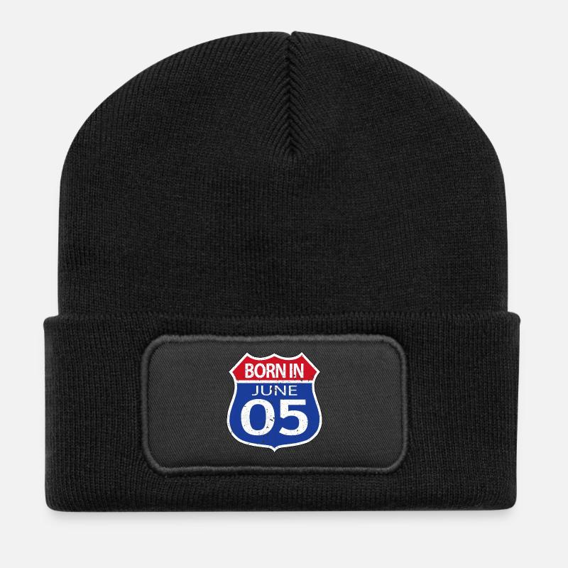 Born in June 2005 - Recycled Patch Beanie - black