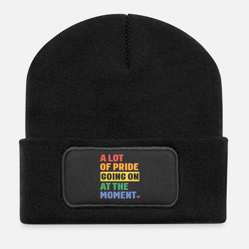 LGBTQ Pride Month - Viel Pride - Recycelte Patch Beanie - Schwarz