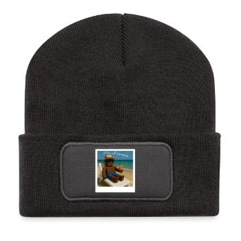 Me all summer - Chill Mode - Recycled Patch Beanie - dark grey - Front