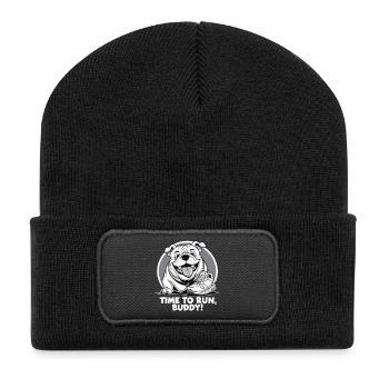 Running - Recycled Patch Beanie - black - Front