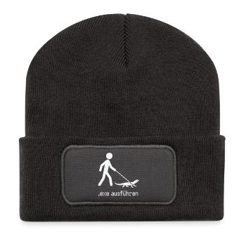 EXE Run Admin Informaticien Programmeur - Beanie recyclé à patch - charbon - Devant