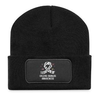 Ehlers-Danlos syndrome EDS HSD - Recycled Patch Beanie - black - Front