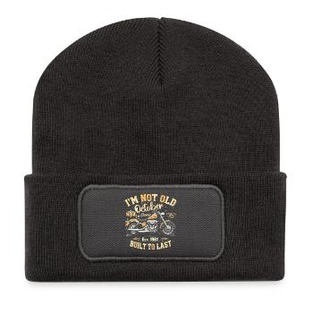 Birthday October 1961 Anniversary October 1961 - Recycled Patch Beanie - dark grey - Front