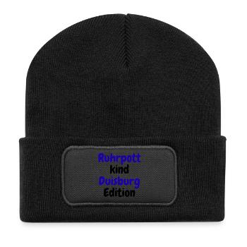 Ruhrpott Kind - Édition Duisbourg - Beanie recyclé à patch - noir - Devant