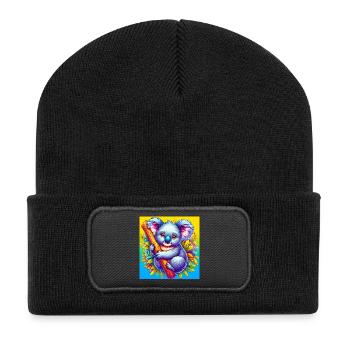 Koala - Recycled Patch Beanie - black - Front