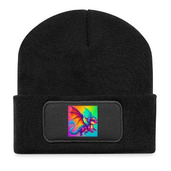 dragon - Recycled Patch Beanie - black - Front