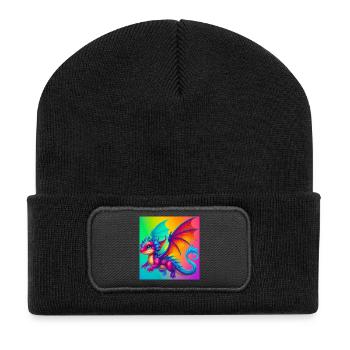 dragon - Recycled Patch Beanie - black - Front