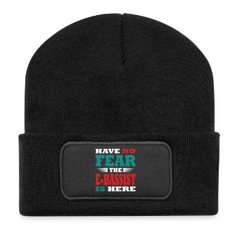 Have no Fear the E-Bassist is here Outfit - Recycelte Patch Beanie - Schwarz - Vorne