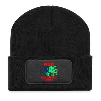 Nouvel ordre graphique Octopus - Beanie recyclé à patch - noir - Devant