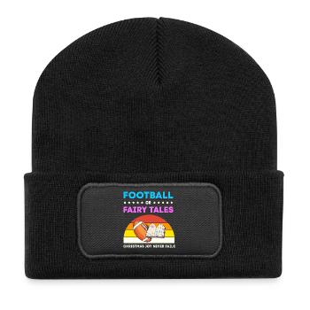 Gender Reveal Noël future maman - Beanie recyclé à patch - noir - Devant