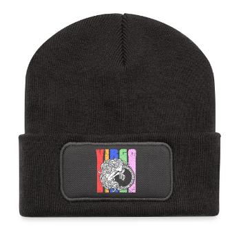 Virgo Zodiac Sign Symbol - Astrological Mandala - Recycled Patch Beanie - dark grey - Front