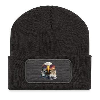 Espace Lunettes Aigle - Beanie recyclé à patch - charbon - Devant