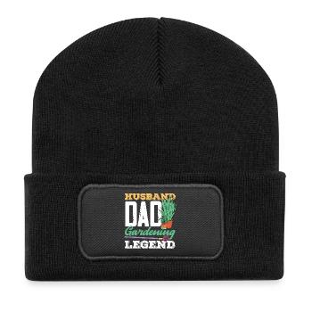 Cadeaux pour les jardins et les amoureux des plantes - Beanie recyclé à patch - noir - Devant