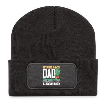 Garden & Plant Lovers Gifts - Recycled Patch Beanie - dark grey - Front