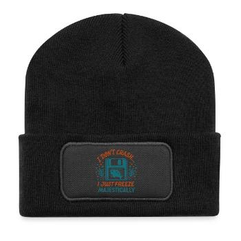 Majestic tech crash - Recycled Patch Beanie - black - Front