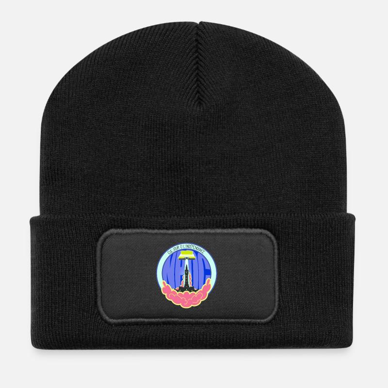 Eul jour d'l'indépendance - Beanie recyclé à patch - noir