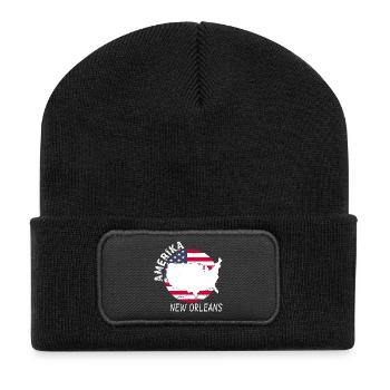 Nouvelle-Orléans - Beanie recyclé à patch - noir - Devant