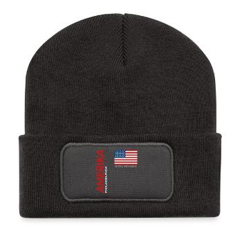 Philadelphia - Recycled Patch Beanie - dark grey - Front