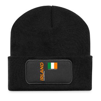 Waterford - Recycelte Patch Beanie - Schwarz - Vorne