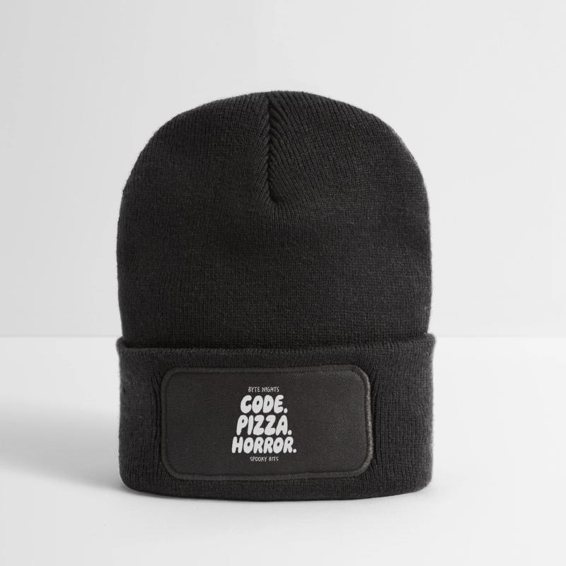 Byte Nächte: Code Pizza Horror Recycelte Patch Beanie