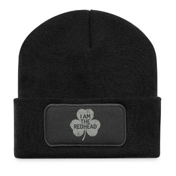 I Am The Redhead Shamrock Pride - Recycled Patch Beanie - black - Front