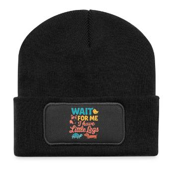Cute Saying Humor Meme Funny Gift Idea - Recycled Patch Beanie - black - Front
